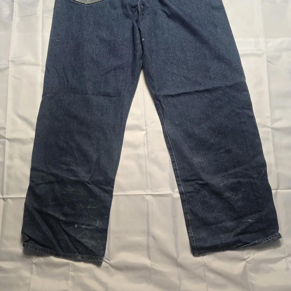 Evisu Y2K Vintage Baggy Wide Leg Loose Fit Jeans 40 Mens F74